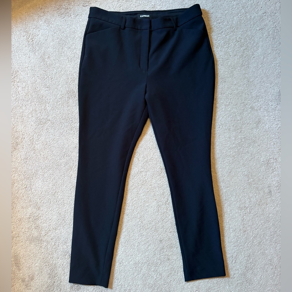 Express Black Skinny High Rise Trousers NWOT - Picture 6 of 6